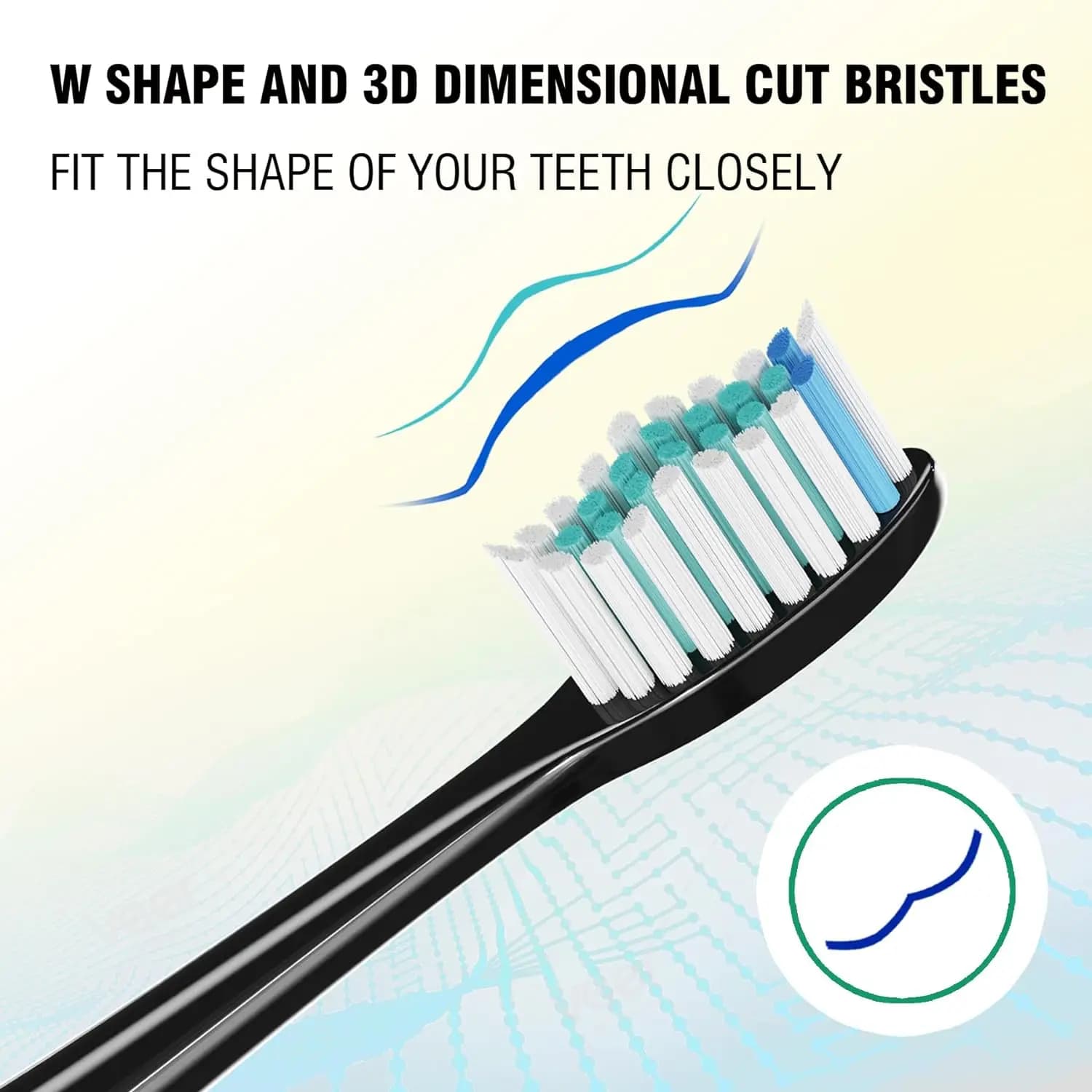 Têtes de brosse de rechange compatibles avec les têtes de brosse à dents électrique Phili Sonic Care