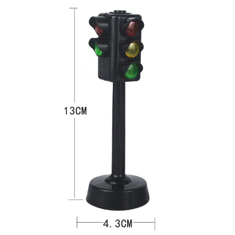 Sécurité éducation feu de circulation jouet lampe bloc brique ville rue vue accessoires panneau barr