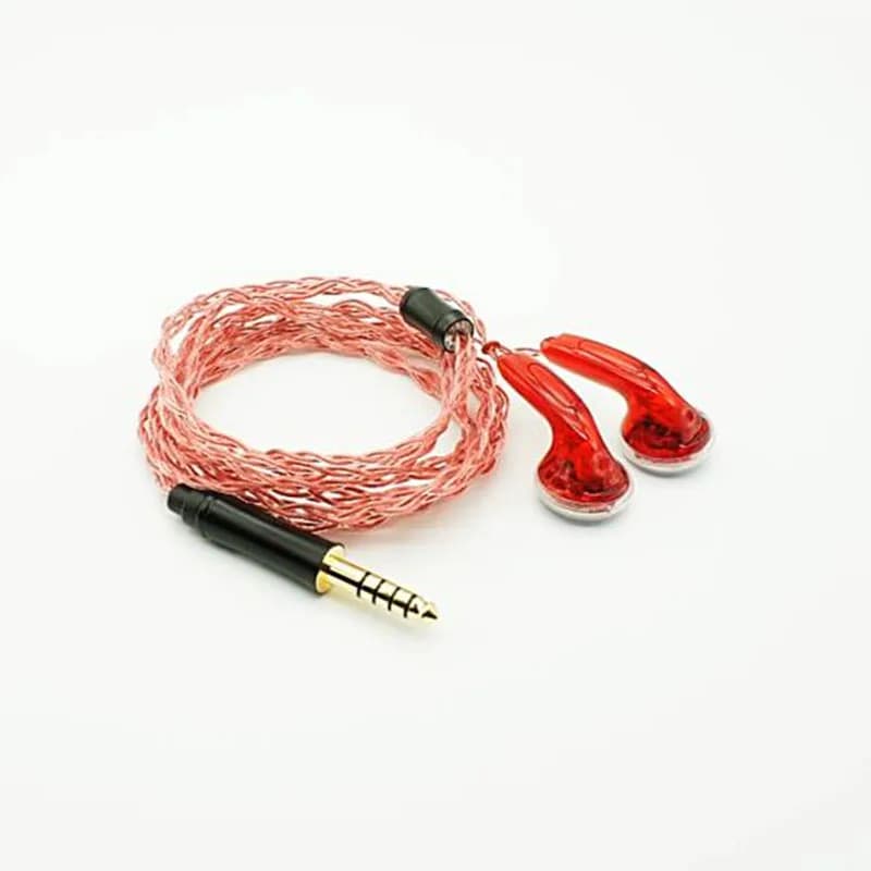 TGXEAR-Red Serratus Polymer DiaphLeurs m Dynamic Driver, Écouteur plat Audiophile, Écouteur HiFi, 30