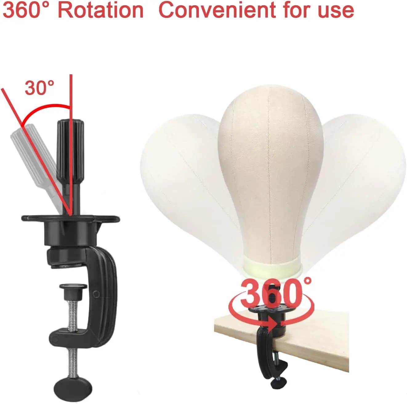 Support de tête de Mannequin de perruque pour formation de Table, support de Mannequin de cosmétolog