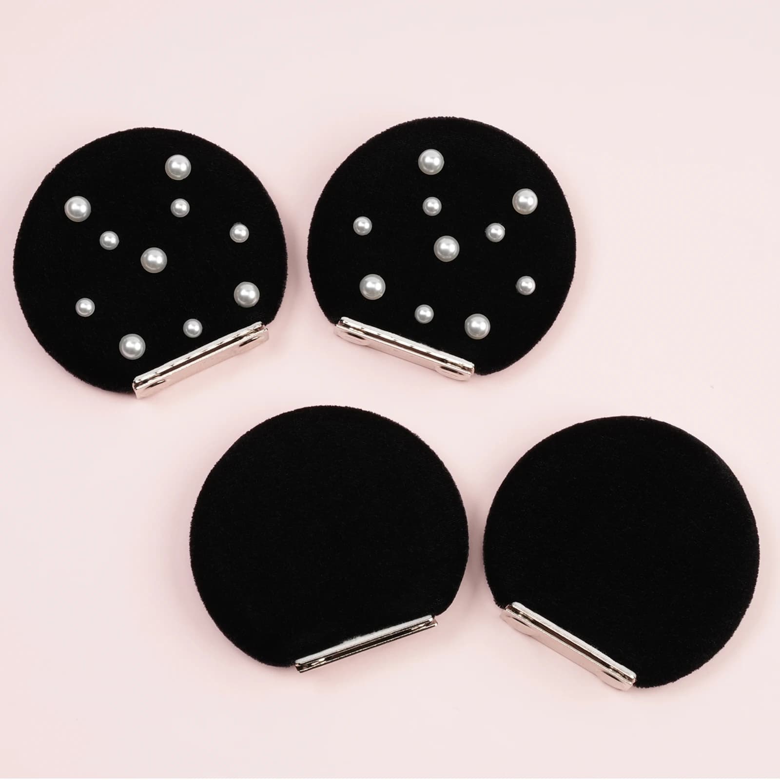 1 paire d'aimants en velours 3.3 pouces pour casquettes de Baseball pour enfants, bandeau de Festiva