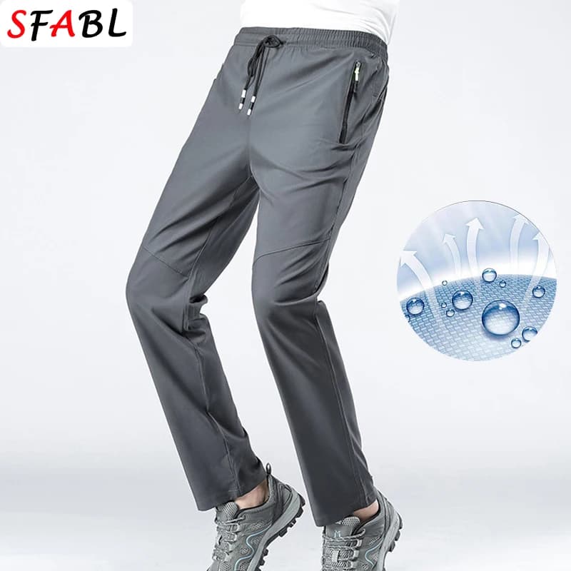 5XL haute Stretch Sport de plein air randonnée pantalon hommes poches à glissière pantalon hommes ét