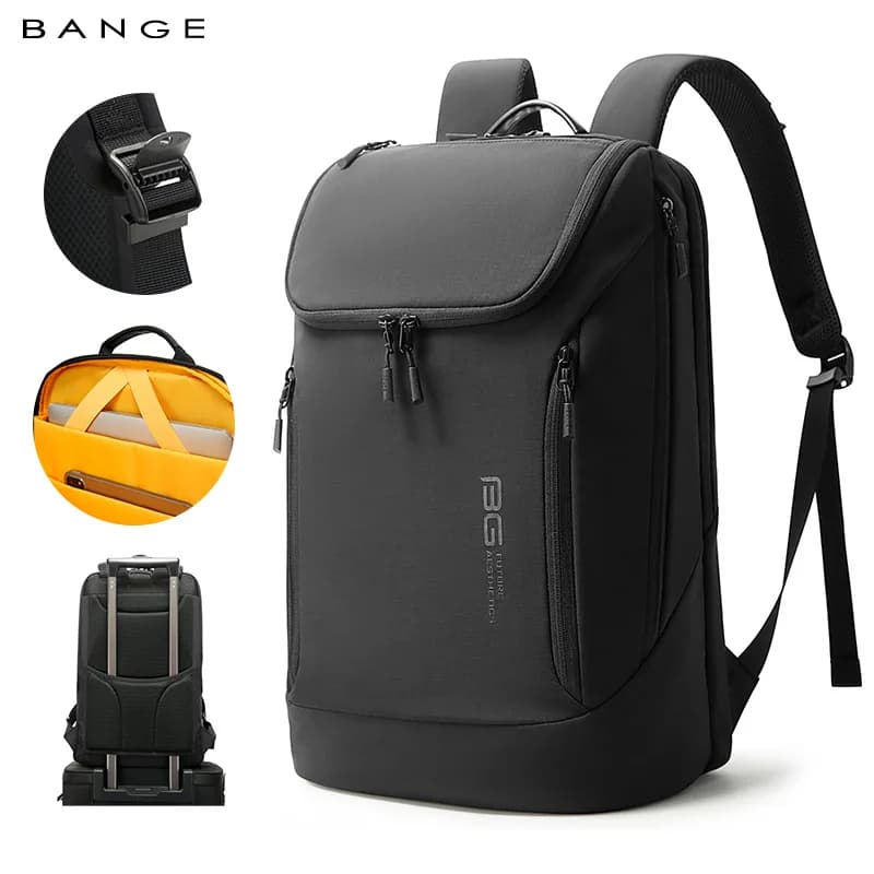 BANGE vente chaude nouveauté doux léger imperméable hommes sac à dos décontracté pour ordinateur por