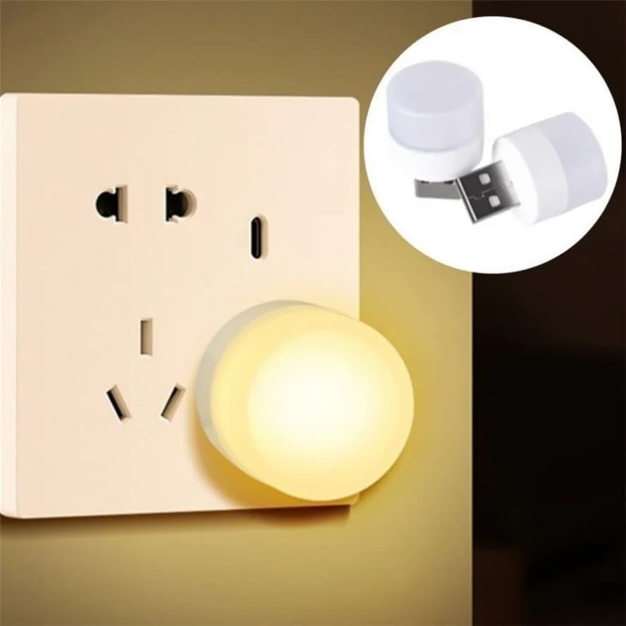 5 pièces USB LED prise lampe 1W Super lumineux Protection des yeux USB livre lumière ordinateur Mobi