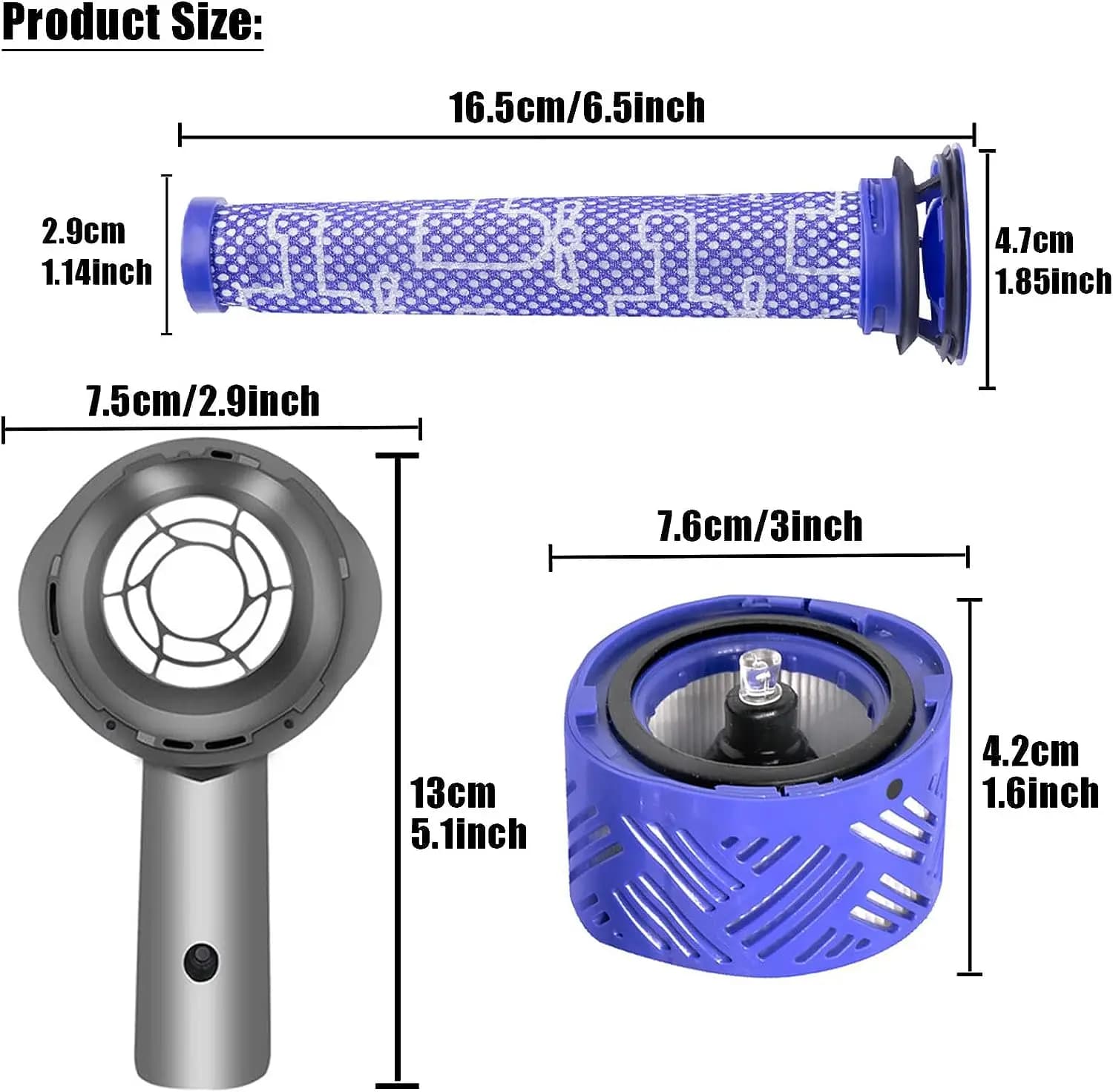 Couvercle arrière de moteur amélioré, filtre HEPA pour aspirateur Dyson V6 DC58 DC59 DC62 DC72 DC74 