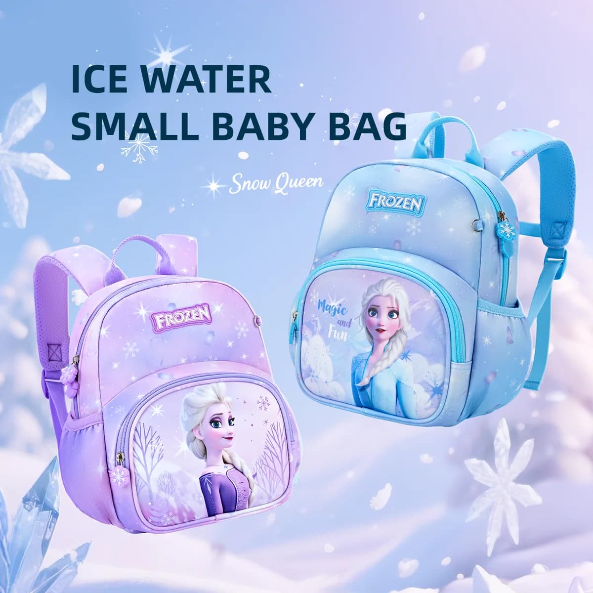 Sac à dos Disney Princess Elsa, Adorable, grande capacité, léger, Ultra-doux, étanche