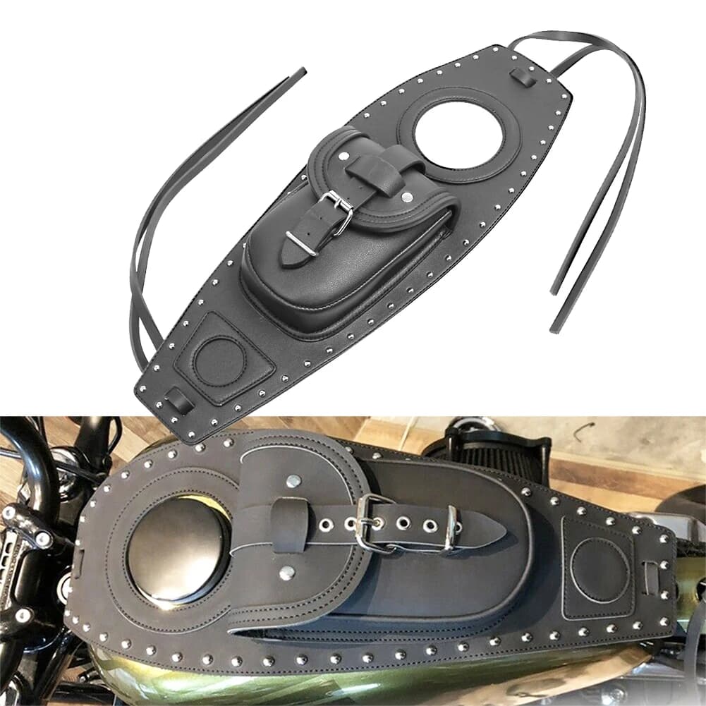 Housse de réservoir de carburant pour moto, panneau de protection, sac à bavoir, pochette pour Harle