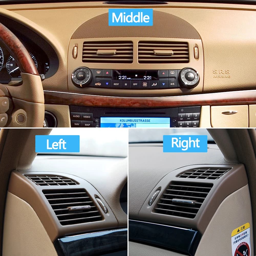Panneau de couverture de calandre avant pour Mercedes Benz Classe E W211, climatisation, AC, E200, E