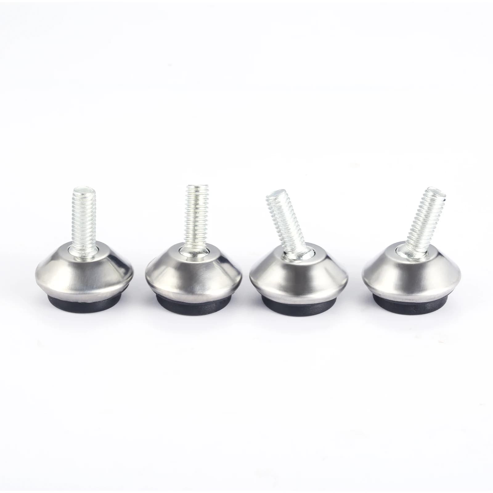 Pied de meuble réglable en métal M6 x 15mm, 4 pièces, vis filetée, noir/argent/or, Base de Machine p