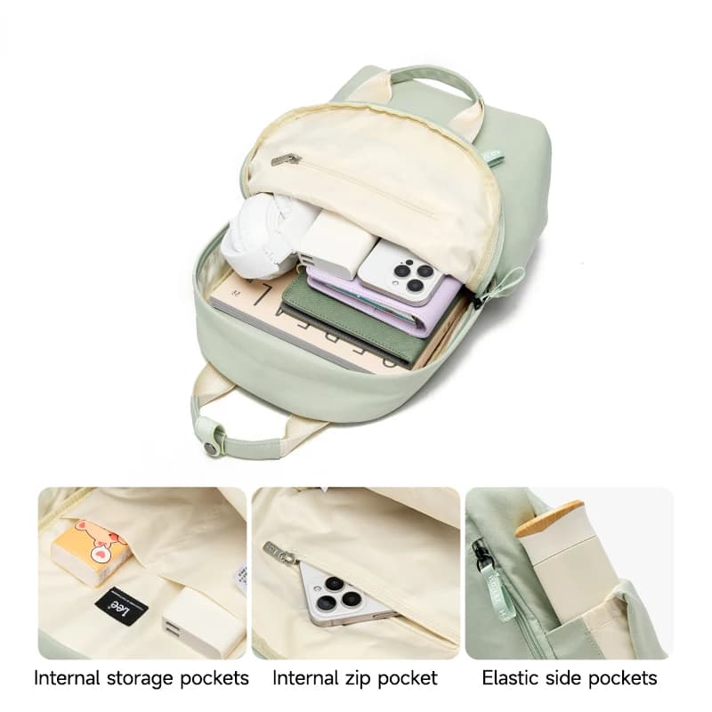 Sac à dos léger et décontracté pour femme LEE, petit sac à dos simple, imperméable, pour les trajets