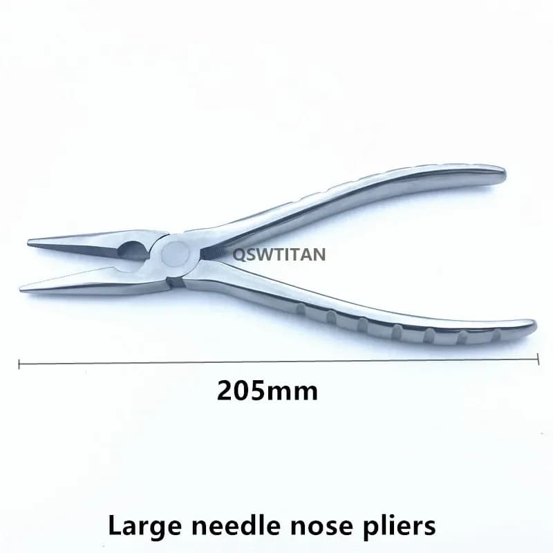 Pince Antarctique Plate avec Mâchoires Dentelées, Instrument Orthopédique Vétérinaire, Grand, Petit
