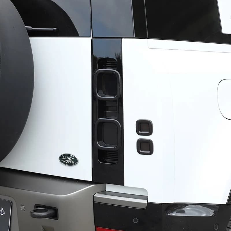 Couvercle de feu arrière de voiture noir pour Land Rover Defender 110 20-24, couvercle de protection