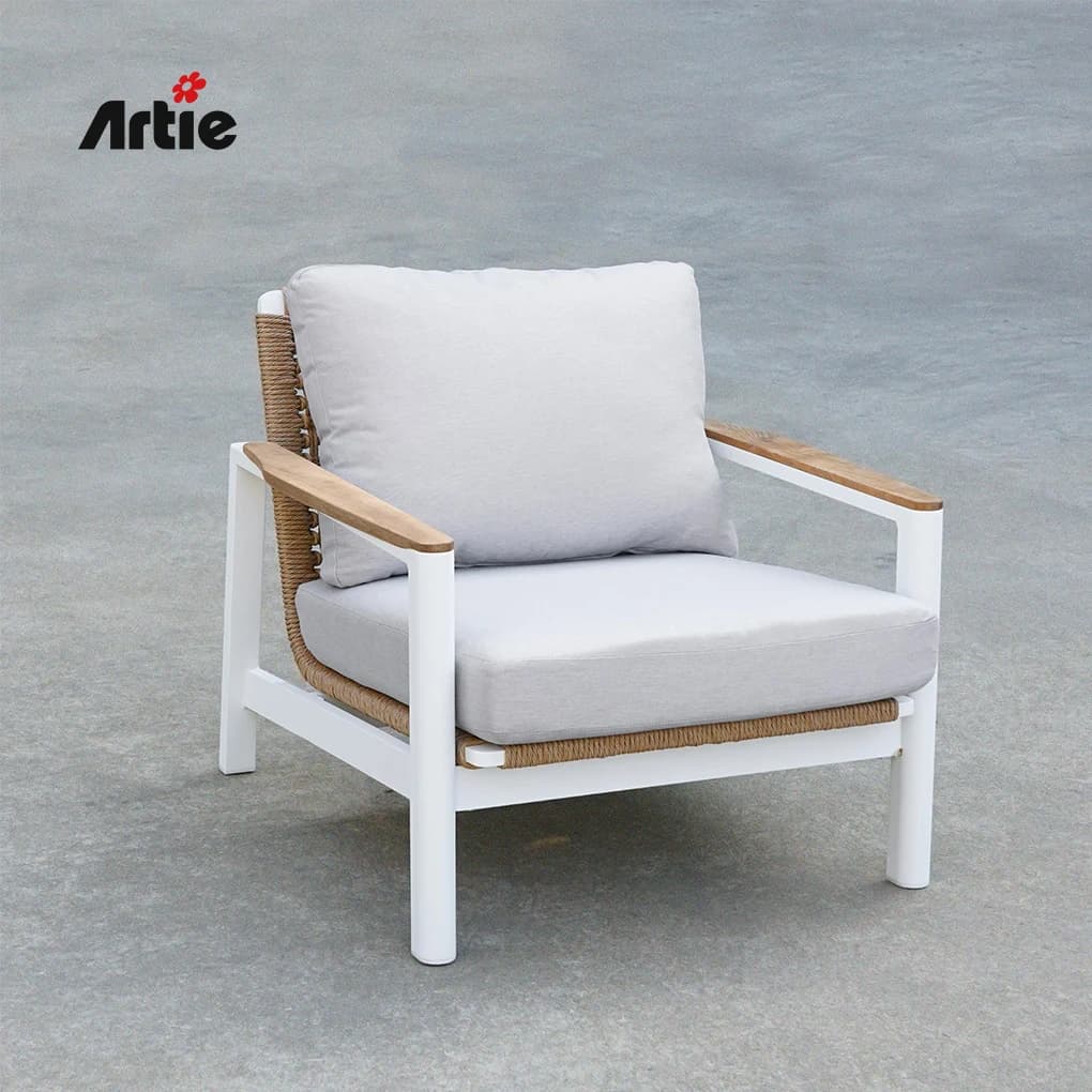 Meubles de terrasse modernes, ensemble de canapé de jardin tissé en osier, meubles de jardin d'extér