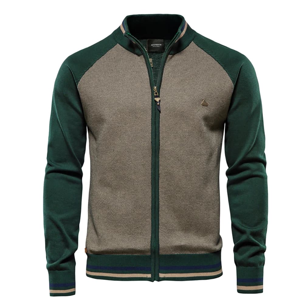 AIOPESON épissé Cardigan hommes Streetwear décontracté haute qualité coton pull hommes hiver marque 