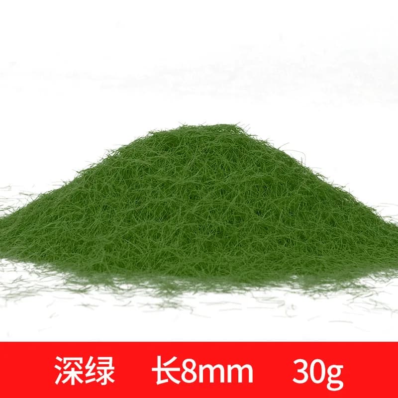Poudre d'herbe statique 3-8mm, matériaux de flocage de pelouse, bricolage, Train ferroviaire, paysag