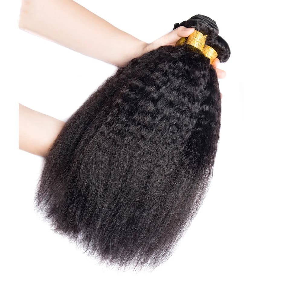 Bundles de cheveux brésiliens crépus pour femmes noires, extensions de cheveux humains Remy, vague d