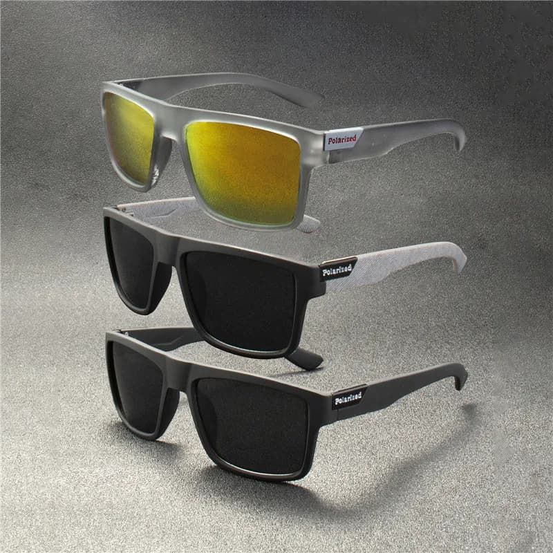 5 pièces lunettes de soleil polarisées de luxe hommes femmes mode carré mâle lunettes de soleil Vint