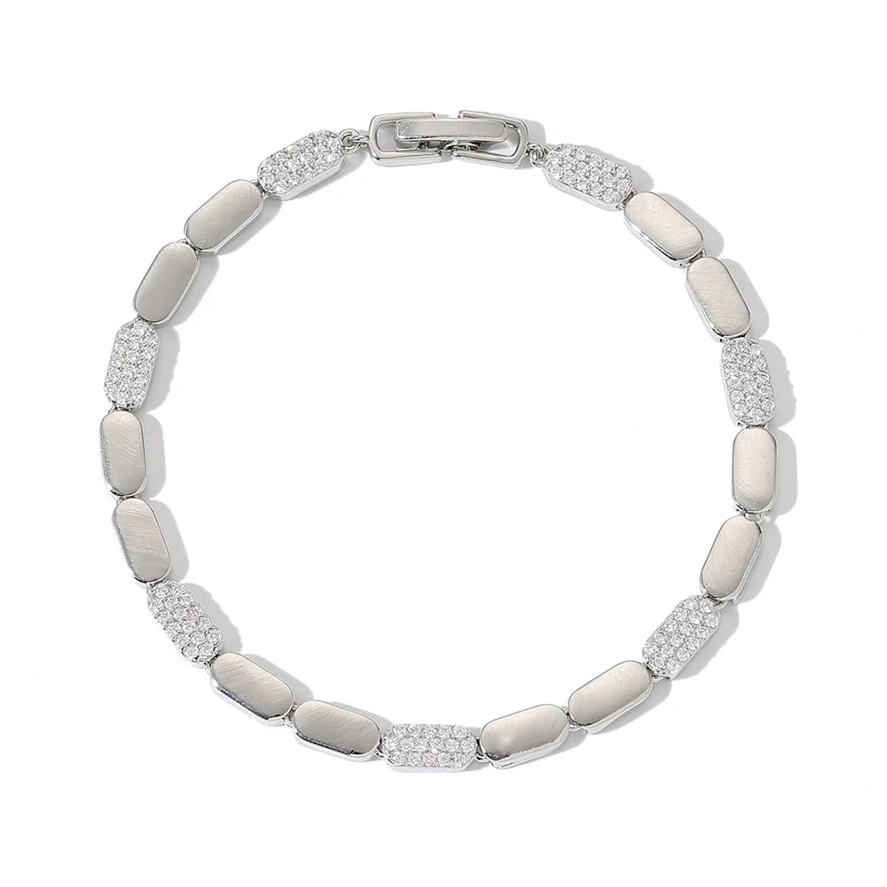 Bracelet de luxe incrusté de Zircon, lumineux et brillant, bijoux pour femmes, cadeau de noël CN8105