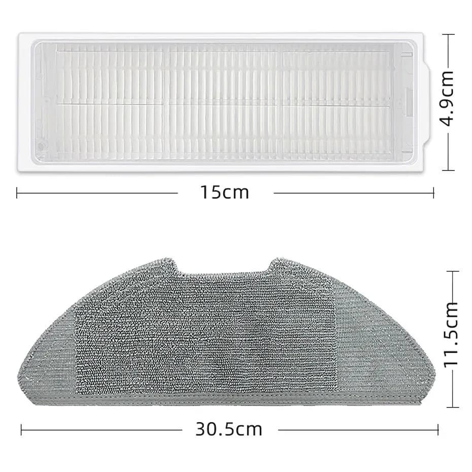 Pour Xiaomi Mi Robot aspirateur-vadrouille 2 Pro/Lite MJST1SHW MJSTL filtre Hepa vadrouille tissu br