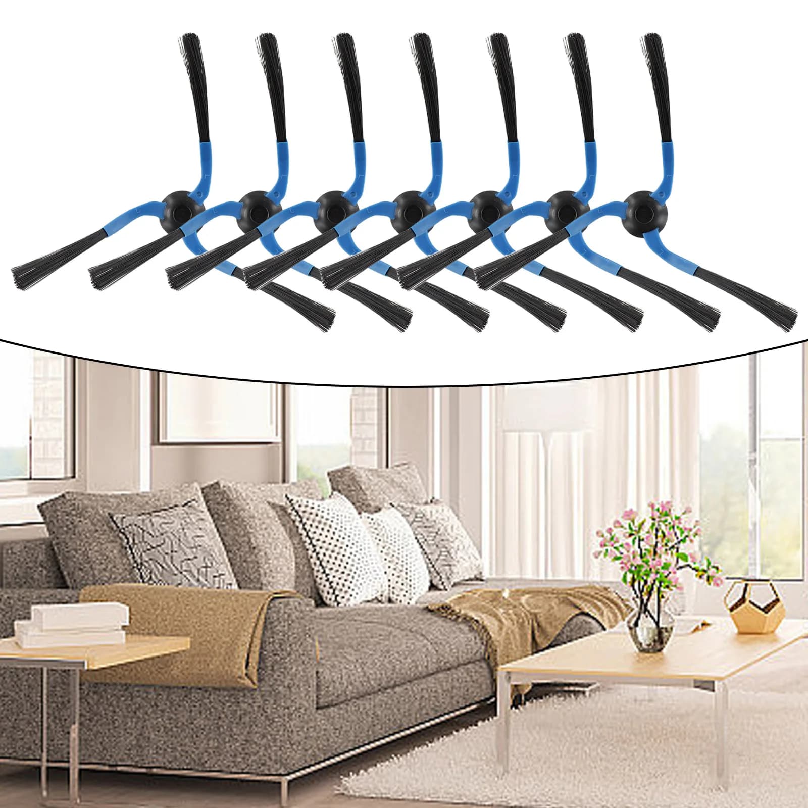 3 paires de brosses latérales pour aspirateur Robot Samsung Navibot VC-RM84V SR8845, pièces de recha