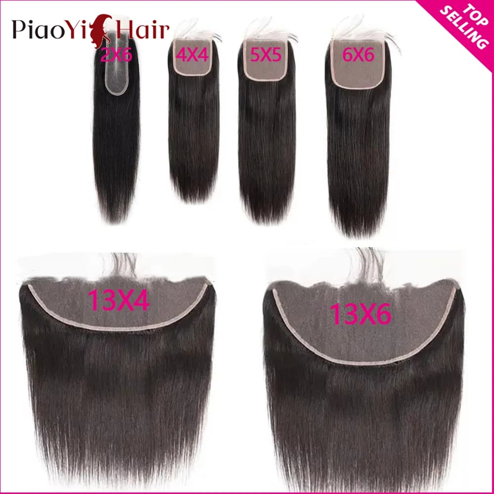 Perruque Lace Frontal Wig brésilienne naturelle, cheveux lisses, 13x6, 13x4, HD, pre-plucked, 4x4, 5