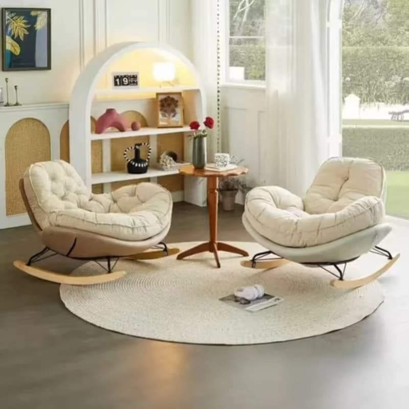 Chaise à bascule pingouin minimaliste moderne, chaise longue, chaise de loisirs, salon, luxe, nid d'