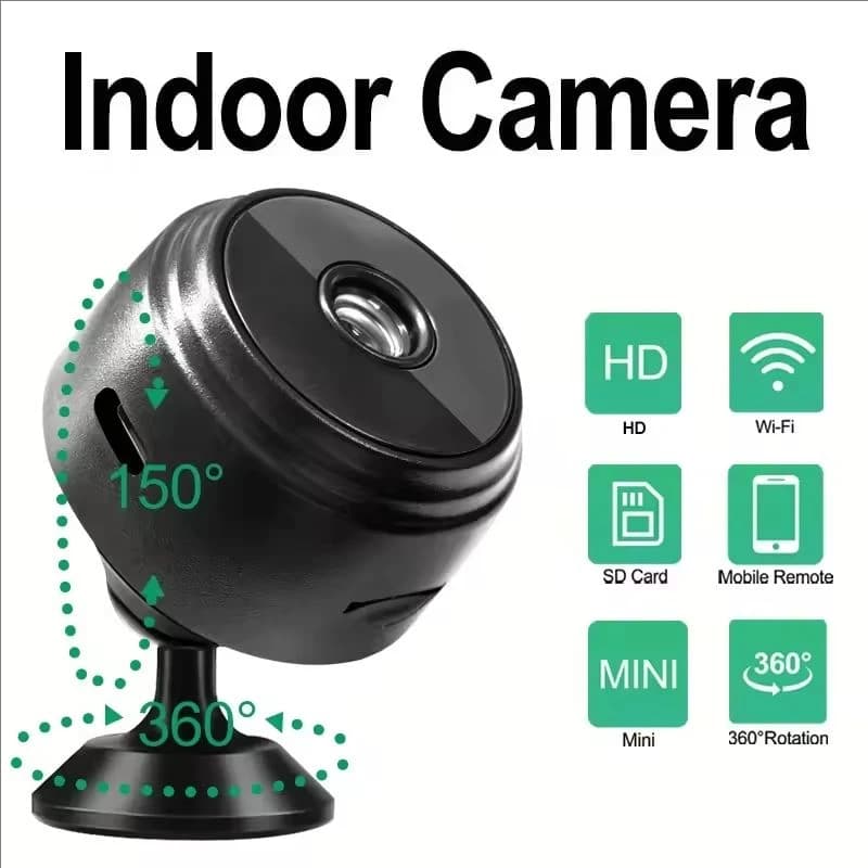 Mini caméra WiFi A9 Enregistreur vidéo sans fil Caméra de sécurité Protection Caméra de surveillance