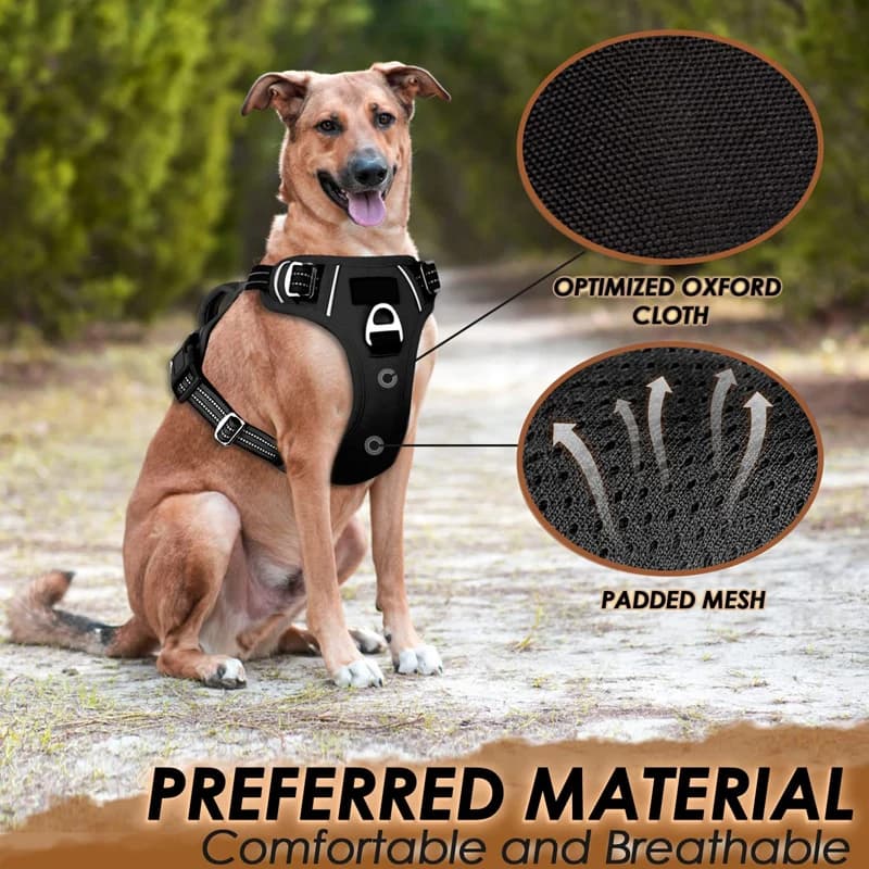 Benepaw – harnais pour chien sans traction, poignée de contrôle facile, harnais réfléchissant pour a