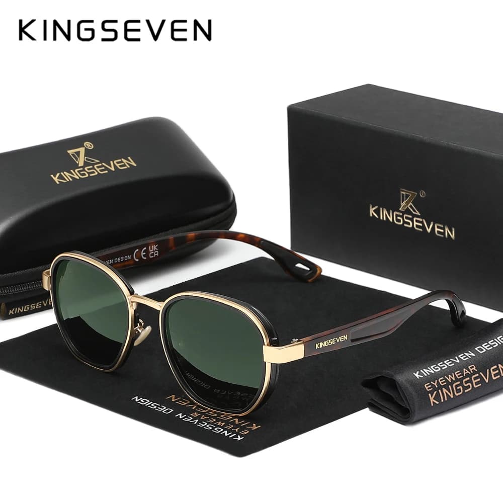 KINGSEVEN flambant neuf lunettes de soleil originales hommes polarisées UV400 luxe lunettes pour fem
