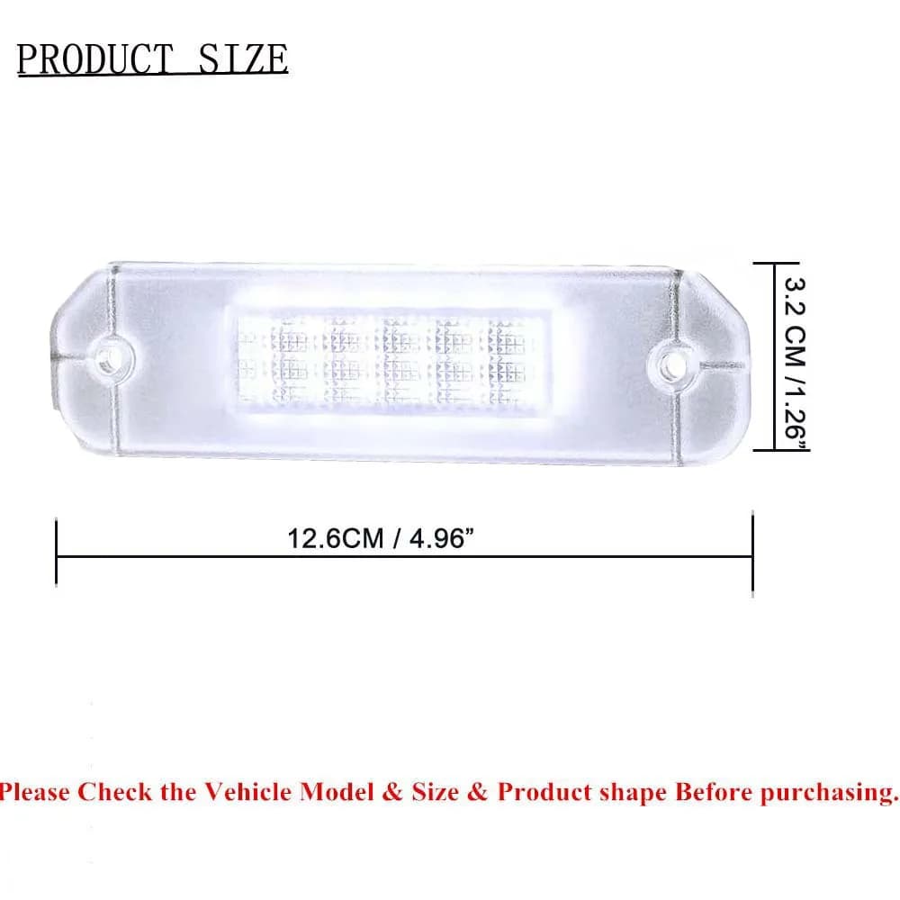 Ensemble de lampe de plaque d'immatriculation LED, pour Honda Civic 92-95, hayon 96-00 Coupe Civic E