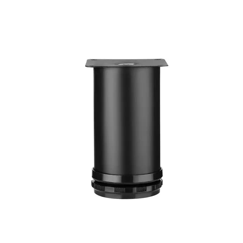 Pied de meuble réglable noir en acier inoxydable, meuble de canapé, pieds de support, lit TV, table 