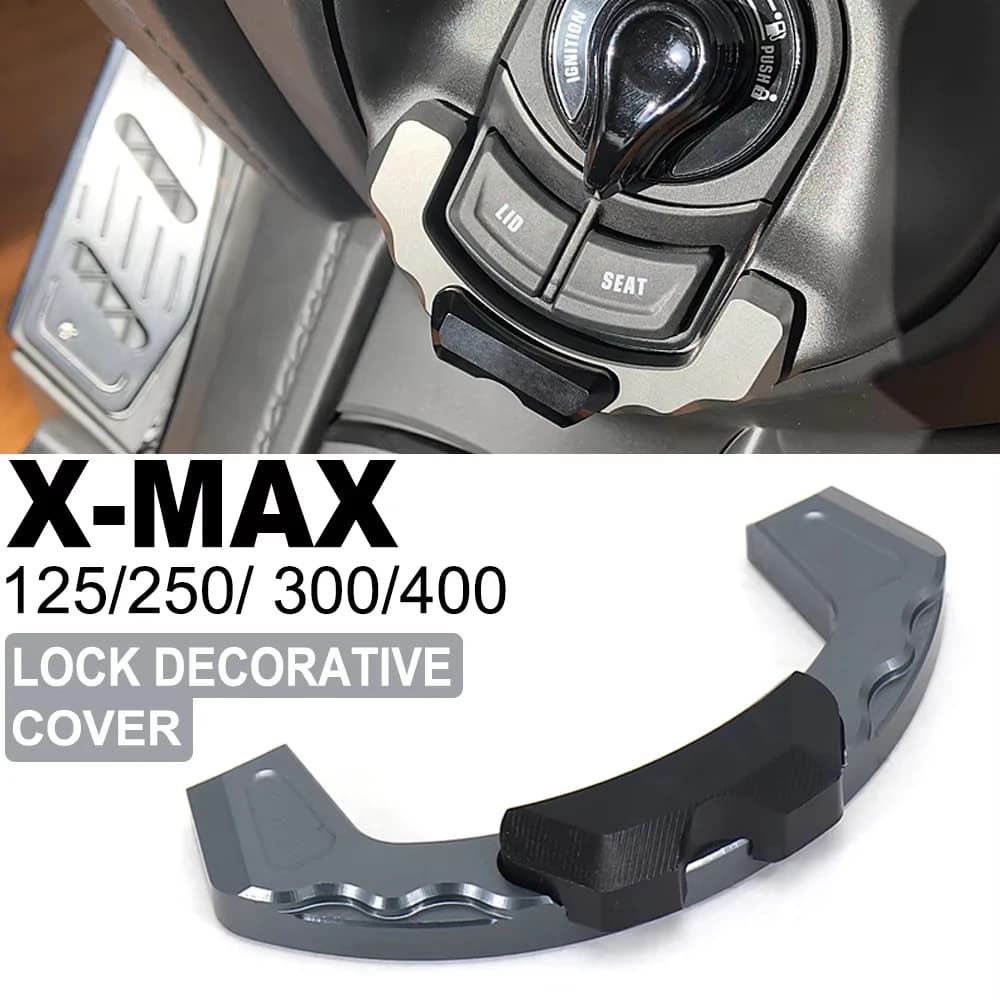 Couvercle décoratif de serrure de porte électrique CNC, pour Yamaha X-MAX125 X-MAX250 X-MAX300 2017-