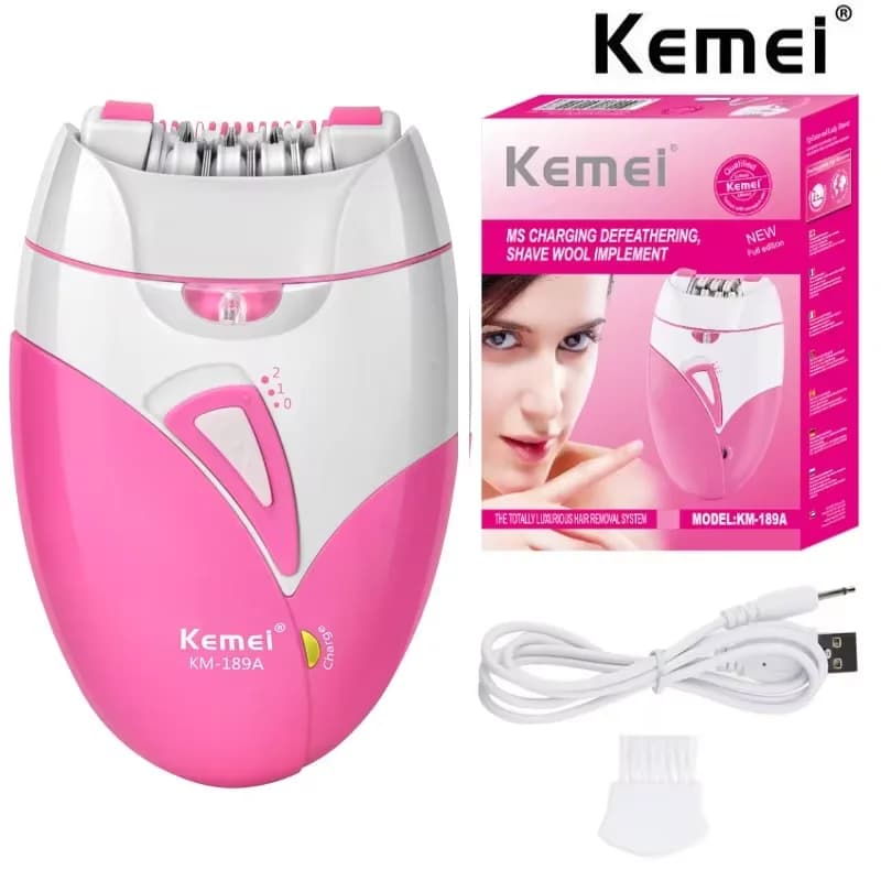 Kemei 189A femmes épilateur indolore Rechargeable corps épilation Machine électrique rasage partie p