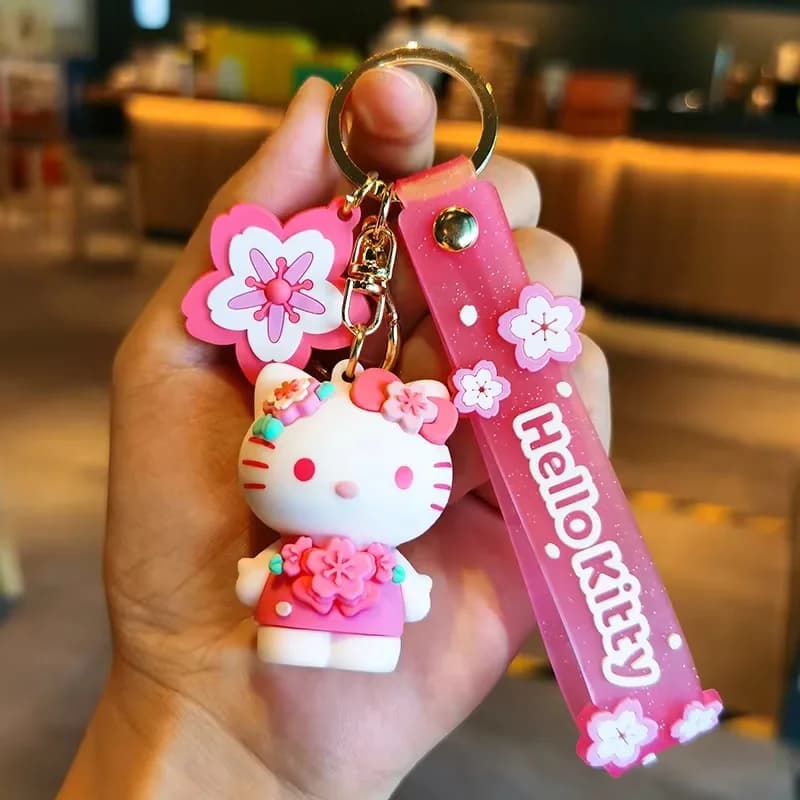 Sanrio Hello Kitty sac pendentif porte-clés dessin animé Kuromi cannelle mélodie peluche poupée sac 
