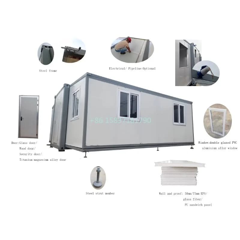 Prix usine conteneur maison pas cher vacances pliant luxe Mini Mobile maison Durable gain de temps M