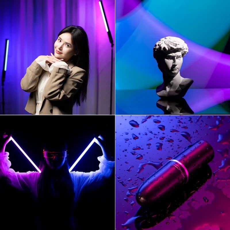 Ulanzi VL119 bâton lumineux coloré RGB portable 19.68 pouces baguette lumineuse LED portable CRI 95 