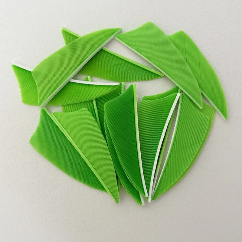 50 pièces de plumes de dinde IBOUNFOX de 2 pouces pour l'ajustement des flèches de tir à l'arc, aile