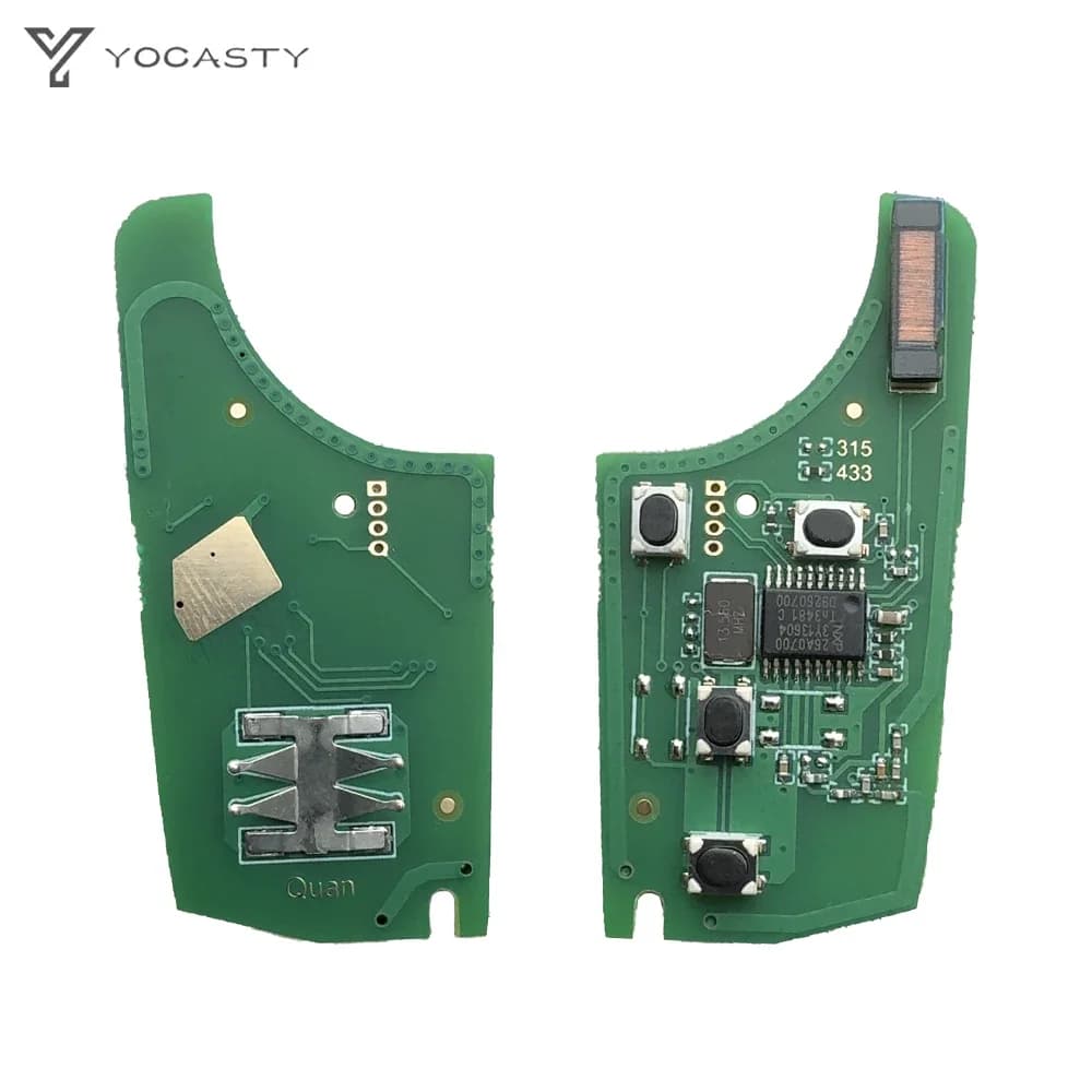 YOCASTY 433MHz PCF7941E clé de voiture à distance pour 2009 - 2017 Chevrolet Opel Vauxhall Astra J C