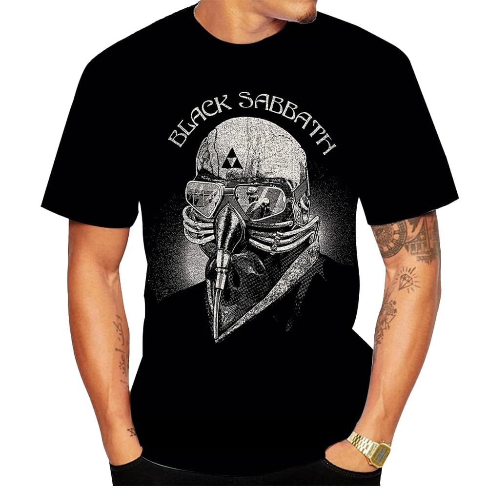 Mode d'été rue chaude hip-hop impression 3D tendance cool noir décontracté cool T-shirt