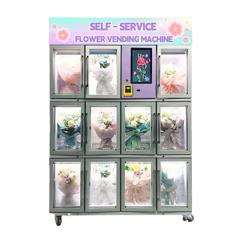 Machine de vente automatique de fleurs de haute qualité personnalisée en gros pour les fleuristes, d