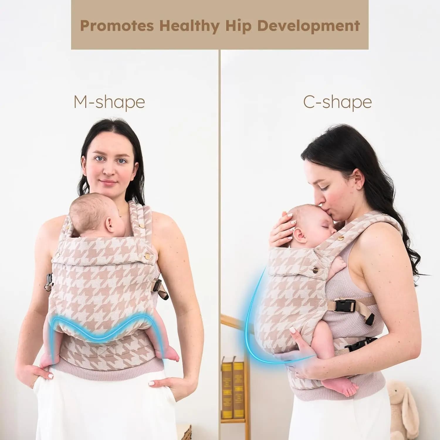 Porte-bébé pour nouveau-né à tout-petit, porte-bébé ergonomique, confortable et léger, voiture pour 