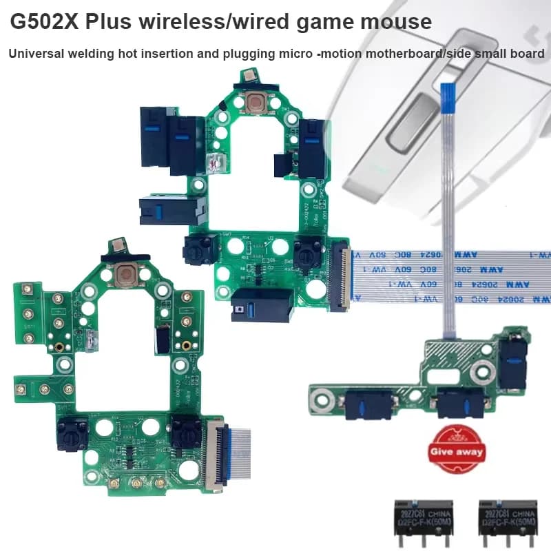 Micro-interrupteur universel remplaçable à chaud et accessoires de panneau latéral pour souris de je