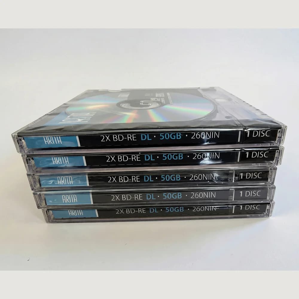Disque Blu-Ray BD-RE DL 50 Go 2 disques Bluray vierges BDRE double couche réinscriptibles paquet de 
