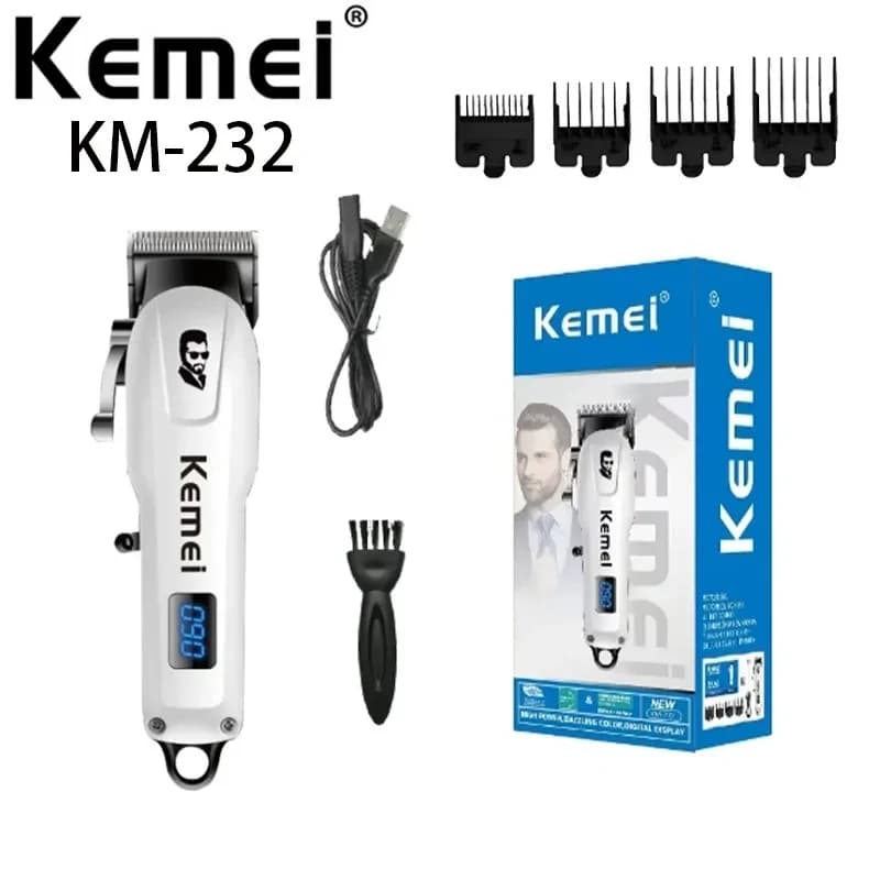Kemei KM-232 tondeuse à cheveux professionnelle Portable Mini tondeuses électriques USB charge sans 
