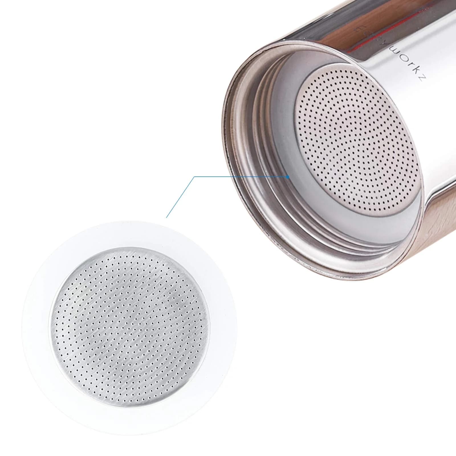 Joints de rechange en Silicone pour cafetière expresso de cuisinière, 4 tailles de tasses et écran f