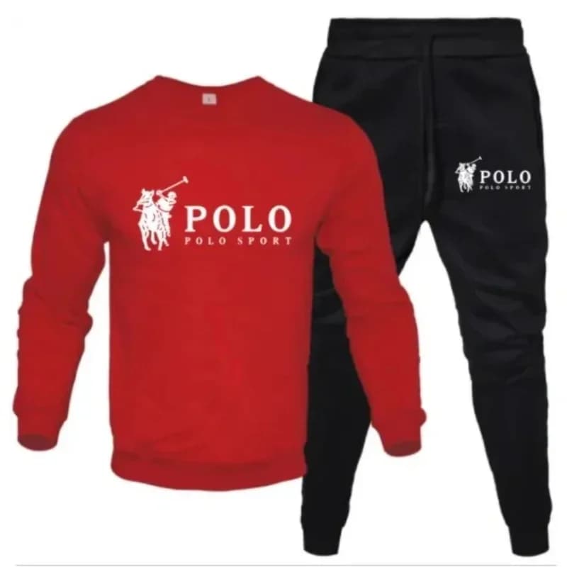 Ensemble d'automne et d'hiver pour hommes, sweat-shirt à col rond et pantalon de jogging, à la mode 