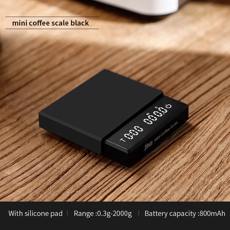 Bincoo balance à café professionnelle Mini minuterie intelligente 2kg/0.1g g/oz/ml balance de cuisin