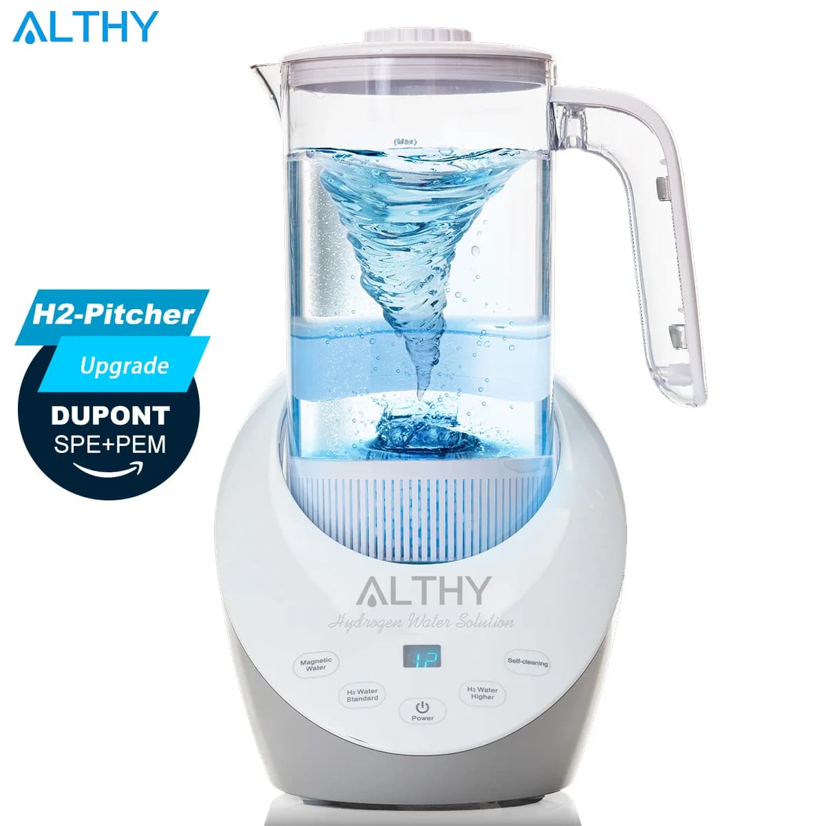 ALTHY – pichet d'eau à hydrogène, générateur de bouteille, bouilloire, technologie SPE PEM. Filtre d