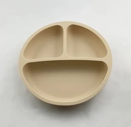 Vaisselle en Silicone souple pour bébé, plat d'alimentation pour enfant, assiette à ventouse, bol cu