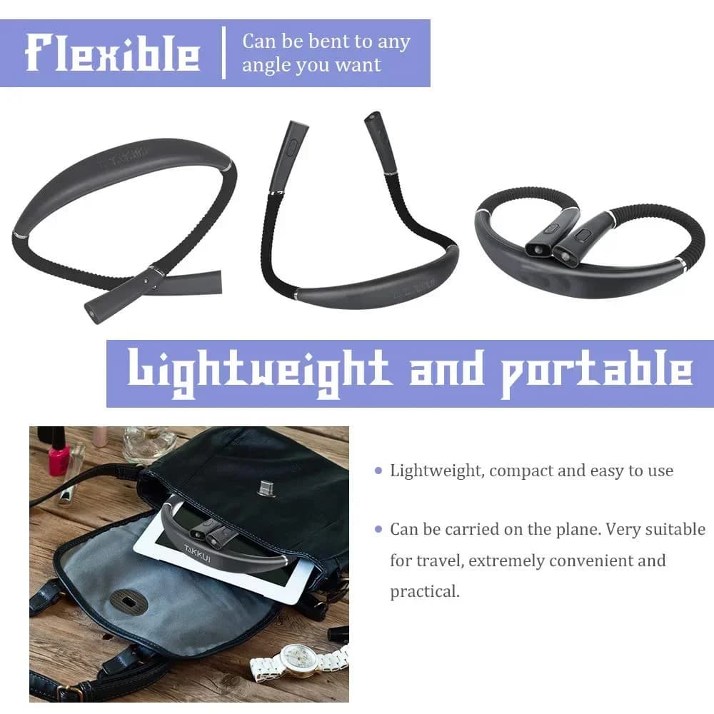 Lampe de lecture au cou nouveauté lumières de cou flexibles lampe de livre mains libres lampe de lec